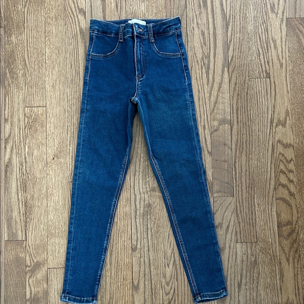 Zara Kids - Skinny Stretch High Waisted Blue Jean - Size 10
